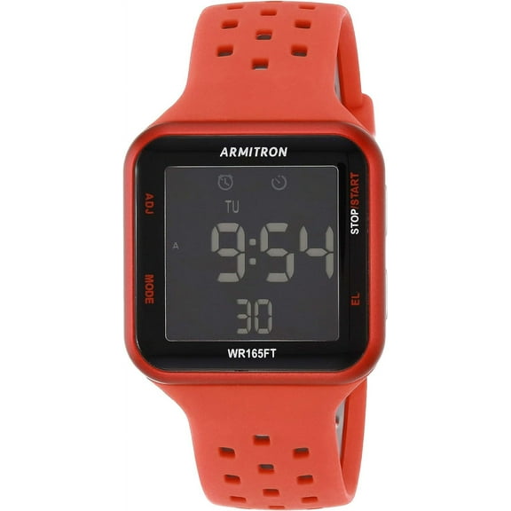 Sport Unisex Digital Chronograph Silicone Strap Watch, 40/8417