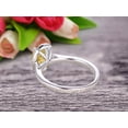 thumbnail image 5 of 1.50 Carat 8x6mm Oval Cut Champagne Diamond Moissanite Engagement Ring Wedding Anniversary Gift On 10k White Gold, 5 of 5