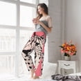 thumbnail image 5 of Zufioo Pink Cheetah Art Women Pajama Pants Drawstring Pajama Pants Wide Leg Casual Lounge Pants Sleepwear-X-Large, 5 of 6