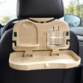thumbnail image 5 of Car Seat Back Foldable Tray Table with Cup Holders for Travel and Eating in Vehicles, 5 of 6