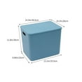 thumbnail image 3 of Hovmgk Thickened Plastic Folding Storage Box, Large Transparent Organizer for Clothes, Blankets & Toys, Portable, Durable, Multi-Size & Color Options for Home Organization, 3 of 6