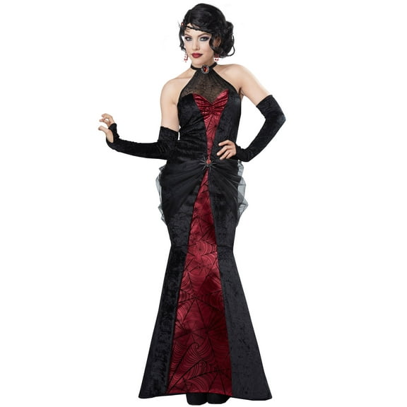 california costumes women's black widow woman, wine, medium