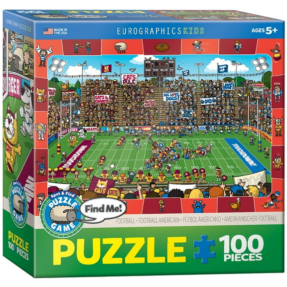 Spot & Find Football Puzzle, 100 Pieces