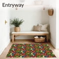 thumbnail image 3 of ODIKA 5'x7' Machine Washable Non-Slip Area Rug, Jungle Explorer Activity with Tropical Rainforest Inhabitants High Traffic Rug, Red, 685609, 3 of 7