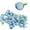 Light Blue, variant on Xloro Mini Flowers, Mini Artificial Flower Head, Small Silk Faux Rose Head, Fake Bloom Flower Heads Buds, Artificial Flowers for DIY Flower Heads Bulk, (1Pc, 1.18")
