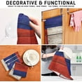 thumbnail image 4 of Russian Flag Wooden Tea Towels Set of 6 Kitchen Dish Cloth with Hanging Loop, 18"x28"Lint-Free Absorbent Towel for Kitchen Drying Wiping and Cleaning, 4 of 7