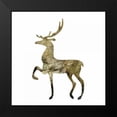 thumbnail image 2 of Hogan, Melody 12x12 Black Modern Framed Museum Art Print Titled - Glimmer Deer 2, 2 of 5