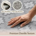 thumbnail image 6 of ODIKA 4'x6' Gray Southwestern Diamond Medallion Washable Area Rug Traditional Aztec Inspired Motif Stepped Pet Friendly, Non-Shedding for Bedroom, Reading Nook, 6 of 7