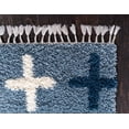 thumbnail image 5 of Unique Loom Positive Hygge Shag Modern Geometric Area Rug or Runner, 5 of 8