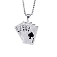 thumbnail image 1 of Collar con colgante con etiqueta para perro, póker, cartas, discoteca, Bar, DJ, Hip Hop ER, 1 of 5