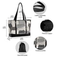 thumbnail image 2 of FORMRS Canvas Laptop Tote Bag for Women with 15.6" Computer Compartments Shoulder Handbag, Gray Cute Cats, 2 of 7