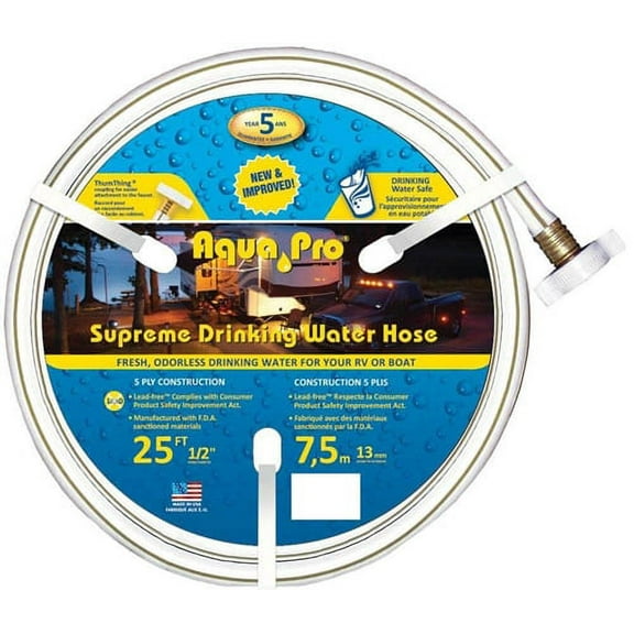 Aqua Pro W20863 Supreme Drinking Water Hose - 25 Feet