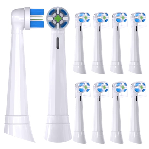 Compatible with Oral-B iO 3/4/5/6/7/8/9/10 Series Ultimate Clean Electric Toothbrush Replacement Brush Heads,for Oral-B iO Electric Toothbrush,10 Pack,White
