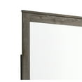 thumbnail image 2 of Rectangular Grained Wooden Frame Dresser Mirror, Brown and Silver - Saltoro Sherpi, 2 of 5