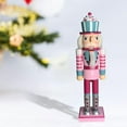 thumbnail image 3 of Estatua de Títeres de Cascanueces 2 Uds Perfecl Artesanía de Decoración de Navidad Figurita de Cascanueces, 3 of 7