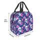 thumbnail image 3 of Easygdp Skull Flower Bolsa Térmica Premium - Tela Oxford Impermeable, Gran Capacidad, Bolsillo Frontal, Unisex para Trabajo, Escuela, Actividades al Aire Libre y Picnics, 3 of 8