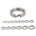 thumbnail image 4 of Lefu Acier Inoxydable Split Anneau Pêche Connecteur Double Split Snap Leurre Accessoires, 4 of 6