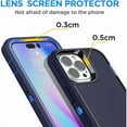 thumbnail image 2 of Entronix Heavy Duty Case For Phone 15 Pro, With Shock Proof-Shatter Resistant Rubber Shock Proof Shatter Resistant Rugged Rubber Compatible for Phone 15 Pro, Blue, 2 of 7