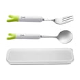 thumbnail image 4 of Cucharas y tenedores,Utensilios de viaje con estuche Cucharas y tenedores,Utensilios de viaje portátiles reutilizables de acero inoxidable,Cubiertos para acampar Vajilla para el almuerzo,Juego, 4 of 8