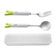 thumbnail image 4 of Cucharas y tenedores,Utensilios de viaje con estuche Cucharas y tenedores,Utensilios de viaje portátiles reutilizables de acero inoxidable,Cubiertos para acampar Vajilla para el almuerzo,Juego, 4 of 8