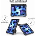 thumbnail image 3 of IBAOLEA Case for iPad Air 4 10.9 Inch 2020,Support IBAOLEA Pencil Charging with Pencil Holder,Slim Heavy Duty Shockproof Full Body Rugged Protective Case for iPad Air 4th Generation (Rose Gold) Black, 3 of 7