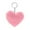 B, variant on Cute Heart Plush Keychain for Women Girls - 3.14" Soft Bag Charm Purse Accessory, Valentine's Day Gift Novelty Keyring for Her Handbags & Backpacks