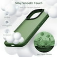 thumbnail image 2 of Designed for iPhone 15 Pro Case, [Support Wireless Charging] Soft Silicone Slim Anti-Scratch Protective Phone Case for iPhone 15 Pro 6.1 inch, Green, 2 of 12