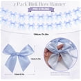 thumbnail image 2 of Party Decorations,Bow Garland Banner,QZS Handmade Bow Wreath Party Hanging Decorations for Bridal Shower Decor,Bachelorette Party,Birthday,2pcs,Blue, 2 of 6