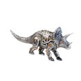 thumbnail image 4 of Estatua de animal, adorno versátil, regalo, escultura de resina, figura de animal para mesa Triceratops, 4 of 9