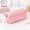 Pink, variant on RNKR Large Capacity Pencil Case, Multi Compartment Canvas with Dual Zipper, Portable Pen Bag for School Office College Travel