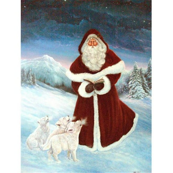 A Spirit Of Harmony Santa Claus Flag Garden Size