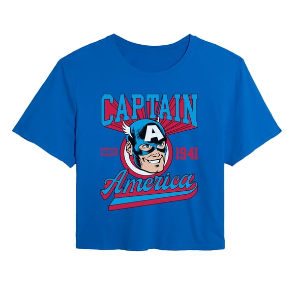Captain America - Jersey Women's Cropped Graphic T-Shirt