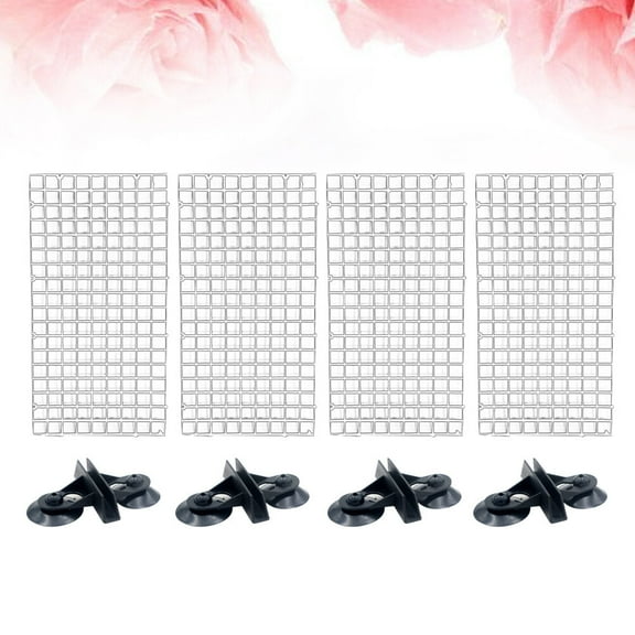 LEORX 1 Set Aquarium Separator Divider White Grid Divider for Fish Breeding