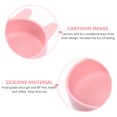 thumbnail image 3 of OULII 1Pack Lovely Bowl Silicone Pink Cartoon Design for Children Home Use, 3 of 8