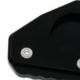 thumbnail image 2 of BMW G310GS 2017-2018 Motorcycle Kickstand Widened Base Pad - Aluminum Anti-Sink Stabilizer with Patent Pending Design, Rounded Edges, Weatherproof & Durable, Provides Firm Flat Surface for Stability,, 2 of 5