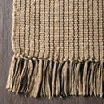 thumbnail image 3 of nuLOOM Kamilah Geometric Hand Woven Jute Area Rug, 7' 6" x 9' 6", Natural, 3 of 4