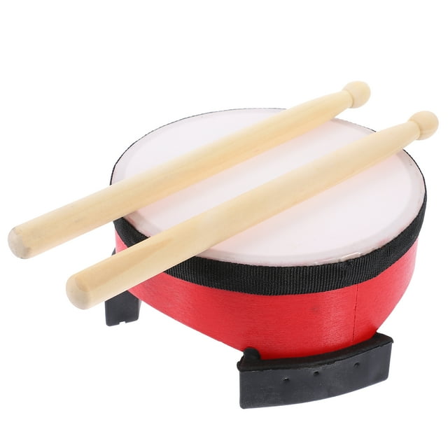 1 Ensemble de Tambour de Sol avec Maillets Instrument de Percussion Jouet Musical Tambour à Main