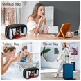 thumbnail image 3 of Neceser de viaje transparente YOOLIFE Initial, negro, 3 of 7
