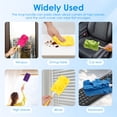 thumbnail image 4 of 12 Pcs Reusable Fleece Duster Refills, Washable Cleaning Pads with Handle for Tabletop, Windowsill, Car Seat – Multi-Surface Duster Refill for Home, Blinds, Pet, Furniture, 4 of 7