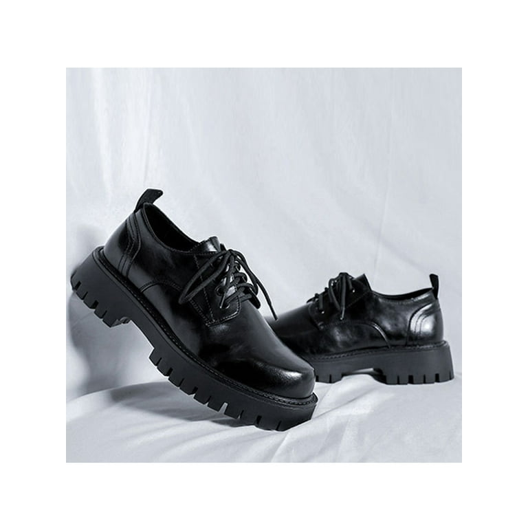 Men's Lace-Up Shoe In Black Leather