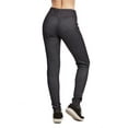 thumbnail image 3 of LAVRA Women's Warm Fleece Lined Mid Rise Blue Winter Jeggings, 3 of 4