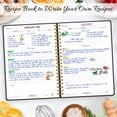 thumbnail image 5 of Blank Recipe Book, B5 Size, Spiral Bound Hardcover, 150 Pages, Black, 5 of 6