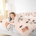 thumbnail image 4 of Feelyou Funny Santa Claus Full Size Comforter Sets, Rustic Reindeer Bedding Comforter Set, Christmas Snowflake Reversible Bedding Sets, Microfiber Bedroom Decor, 3pcs, 4 of 8