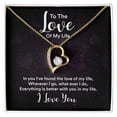 thumbnail image 4 of To The Love of My Life In You I've Found Forever Necklace w Message Card, 4 of 20
