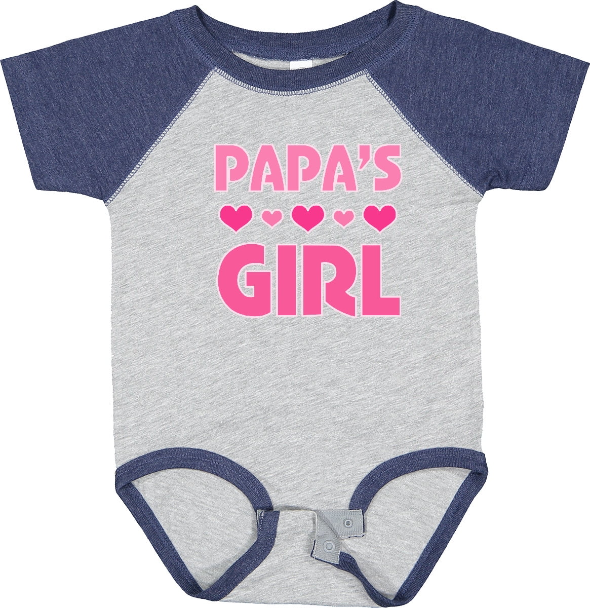Inktastic Papas Girl Granddaughter Girls Baby Bodysuit