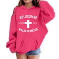 thumbnail image 3 of Hiijoy Girl's Oversized Hoodie Letter Graphic Cozy Hooded Sweatshirt, Sizes 1-13, 3 of 3