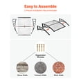 thumbnail image 5 of KFFKFF Door Awning, 38 x 40 in, Outdoor Window Canopy with Drainage & ABS Bracket, Weather Protection from Rain, Snow, and Sun, Polycarbonate Cover for Porch or Patio, Transparent, 5 of 9