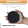 thumbnail image 4 of Chok Coasters for Drinks 6 Pack Drink Coasters,Heat Resistant Silicone Coasters Tabletop Protection,Non-Slip Rubber Coasters for Kinds of Cups (Excluding Holder), 4 of 5