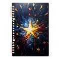 thumbnail image 2 of Stars Starry Sky Ring Binder Notebook Journey Note Diary College Ruled Spiral Notebook Study Loose Leaf Paper A5 60 Pages, 2 of 8