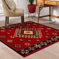 thumbnail image 4 of Impressions Floral Geometric Ikat Area Rug, 5' x 5', 4 of 6